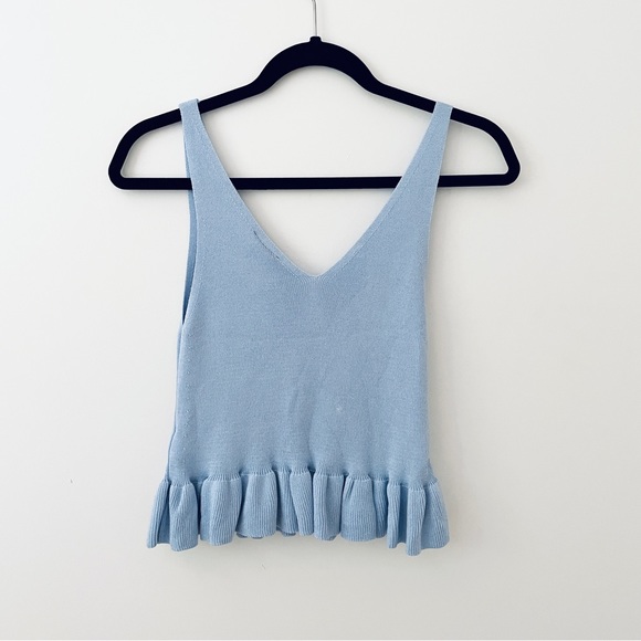 Topshop Peplum Knitted Tank - Picture 3 of 6